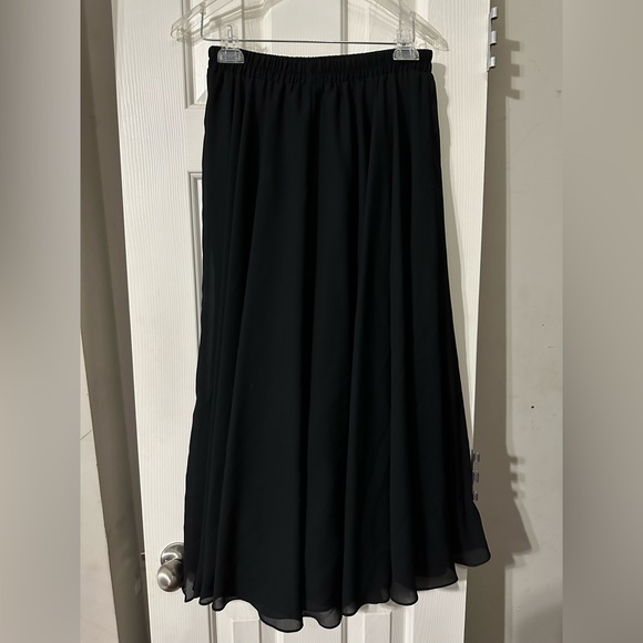 Vintage 90s Nah Nah Collection Black double Layer Full Skirt Size SMALL EUC - Picture 5 of 6